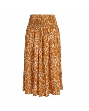 Mary Marshmallow Long Everyday Skirt - Brown