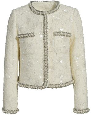 Hortons England Pearl Embellished Jacket - White
