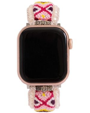 Saachi Woven Beaded Apple Watch Band - Black
