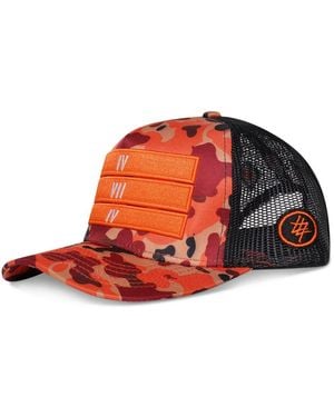 474 co 474 Camo 3 Bars Trucker Summer Hat - Red