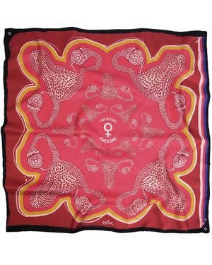 Kueen Silk Scarf - Red