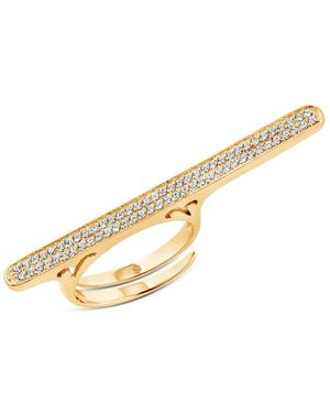 SALLY SKOUFIS Destiny Ring With Made Cz Diamond Stimulant - Metallic
