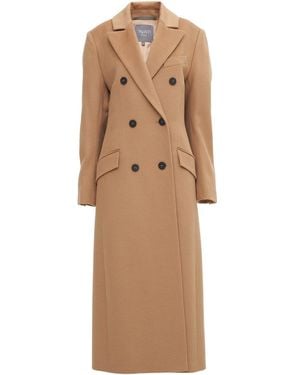 InAvati Double Faced Wool Camel Coat in Natural Lyst