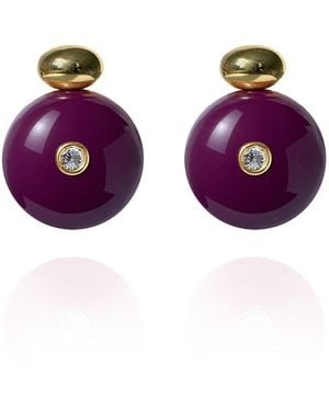 Saule Label Paloma Earrings - Purple