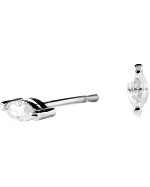 Lee Renee Moissanite Marquise Earrings - Metallic