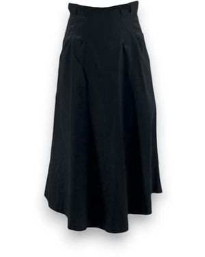 Monzlapur New York Box Pleated Taffeta Skirt - Blue