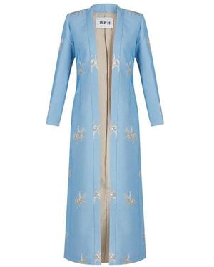 Roqaia Fashion House Horse Baby Kaftan - Blue