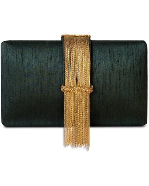 Simitri Fringe Clutch - Black