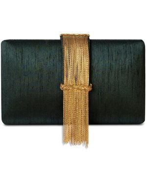 Simitri Fringe Clutch - Black