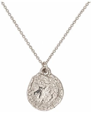 De Roms Small Molten Solstice Medallion Necklace - Metallic