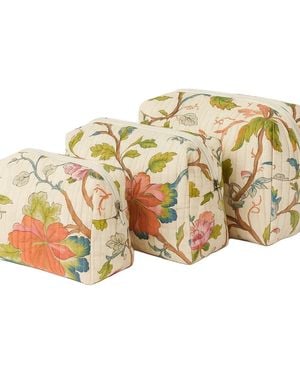 Conscious Yoga Collective The Floral Cotton Travel Set - Metallic