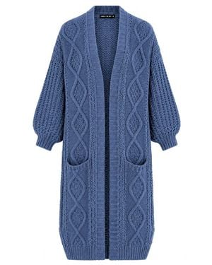 Cara & The Sky Stevie Maxi Cardigan - Blue