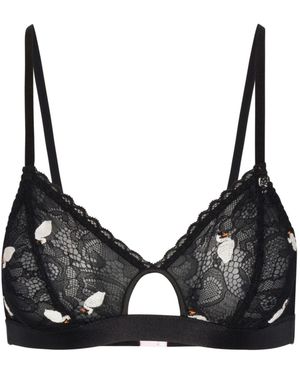 Empress Mimi Swan Maidens Bralette - Black