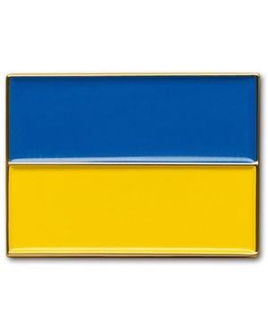 Make Heads Turn Enamel Pin Flag Of Ukraine - Yellow