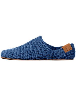 Kingdom of Wow Light Handmade Wool Slippers For - Blue