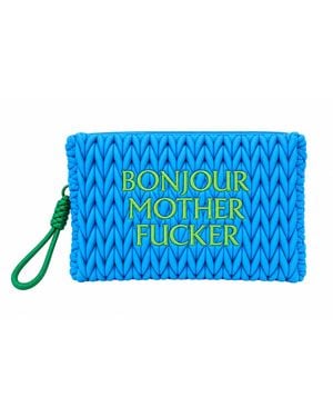 Lilly Loves Bonjour Motherfucker Cosmetic Bag - Blue
