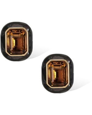 Retro Chic Roman Night Ear Studs - Metallic