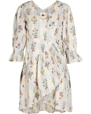 Em & Shi Healing Herbs Wrap Dress - Natural