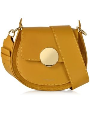 Le Parmentier Yucca Suede & Leather Shoulder Bag - Metallic