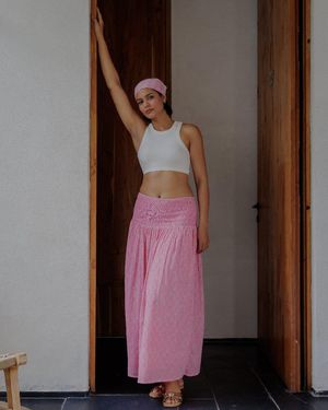 Dilli Grey Asha Two-In-One Maxi Skirt & Bandeau Dress - Brown