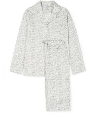 Rumour London Beak To Beak Liberty Print Cotton Pyjama Set - Grey