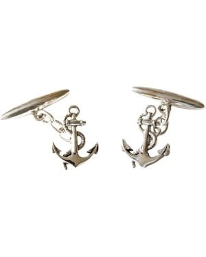 Lee Renee Anchor Cufflinks – - Metallic