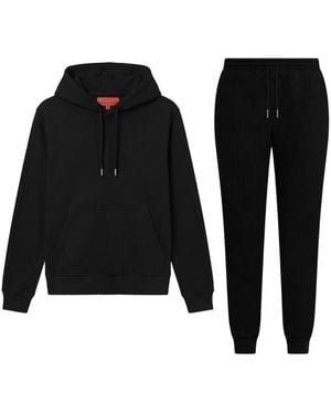 Maison Tangerine Premium Cotton Sweatshirt & Joggers Tracksuit Set - Black