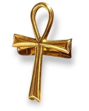 Oriaku Studio Senou Adjustable Ankh Ring - Metallic
