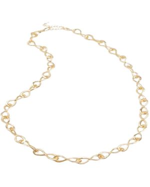 Saachi Infinity Chain Link Necklace - Metallic