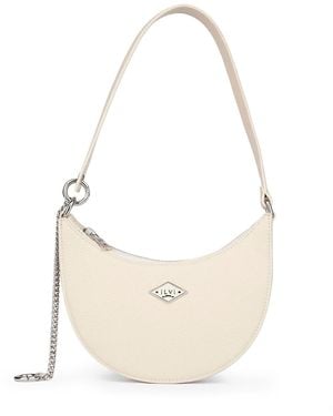 Ilvi Neutrals Sindire Cream Floater Leather Shoulder Bag - White