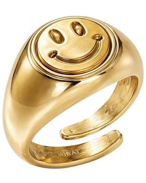 WHYAT Moody Rotating Ring – Sterling, -Plated - Metallic