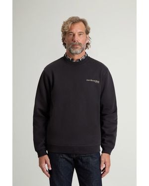 Woolrich Sudadera De Cuello Redondo De Mezcla De Algodón Con Estampado Para Hombre Talla - Azul