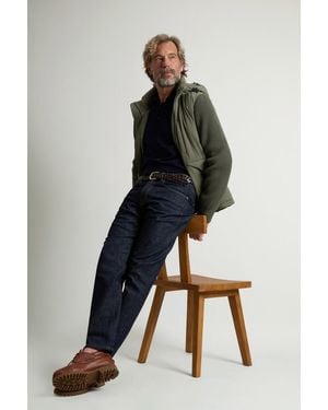 Woolrich Chaqueta Híbrida De Matt Stretch Nylon Con Capucha Para Hombre Talla - Verde