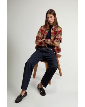 Woolrich Chaqueta De Mezcla De Lana Doble Para Mujer Talla - Azul