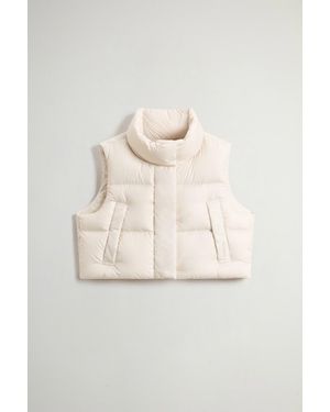 Woolrich Veste Sans Manches En Microfibre Matelassée À Col Montant Pour Femme Couleur Taille - Neutre