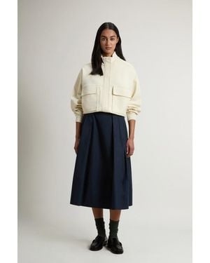 Woolrich Falda De Popelina De Puro Algodón Para Mujer Talla - Azul