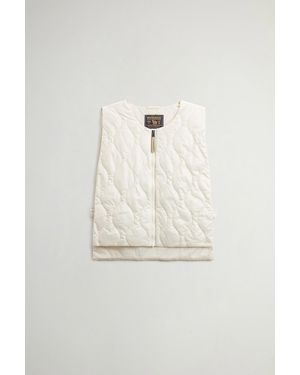 Woolrich Chaleco Acolchado Plegable De Urban Light Nylon Para Mujer Talla One - Blanco