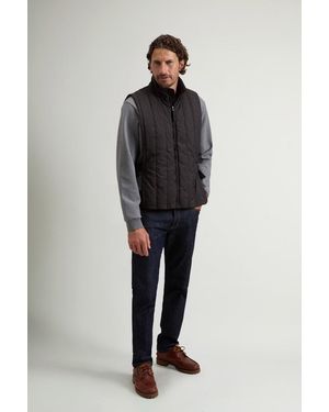 Woolrich Chaleco De Microfibra Acolchada Para Hombre Talla One - Azul