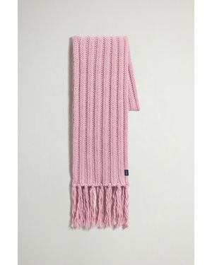 Woolrich Donna Sciarpa Chunky - Rosa