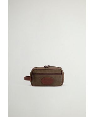 Woolrich Neceser De Viaje De Puro Algodón Encerado Talla One - Multicolor