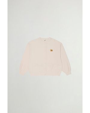Woolrich Cárdigan Con Cuello Redondo De Piqué De Puro Algodón Talla - Neutro
