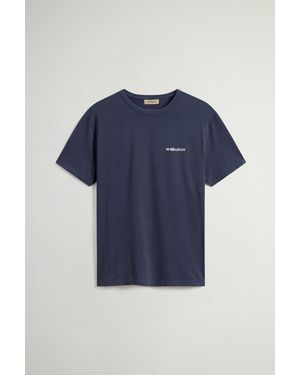 Woolrich Uomo T-Shirt - Blu