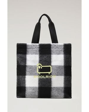 Woolrich Bolso «Tote» De Lana Americana Para Mujer Talla One - Negro
