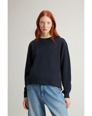 Woolrich Donna Felpa Girocollo - Blu