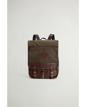 Woolrich Mochila Mesabi Range De Puro Algodón Encerado Talla One - Multicolor