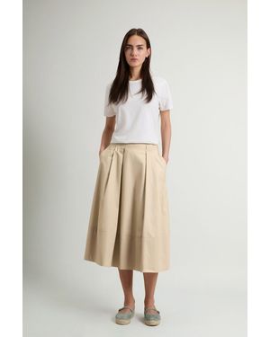 Woolrich Falda De Popelina De Puro Algodón Para Mujer Talla - Neutro