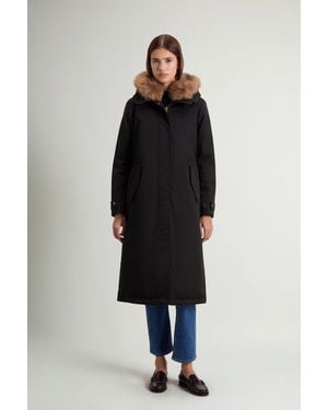 Woolrich Parka Larga De Best Cotton Acolchada Para Mujer Talla - Negro