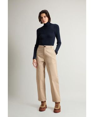 Woolrich Donna Pantaloni Chino - Blu