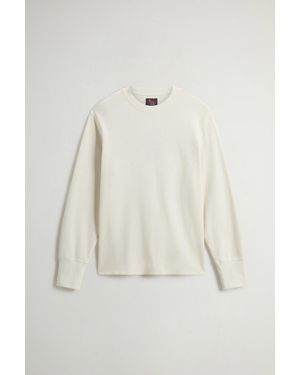 Woolrich Jersey De Manga Larga De Puro Algodón Jacquard Para Hombre Talla - Neutro