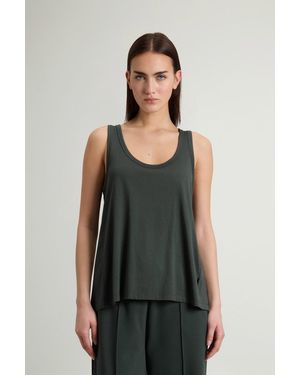 Woolrich Top De Mezcla De Algodón Y Modal Para Mujer Talla - Negro